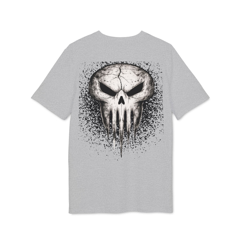 Skull Splatter Tee — Grunge Punisher-Style Graphic T-Shirt