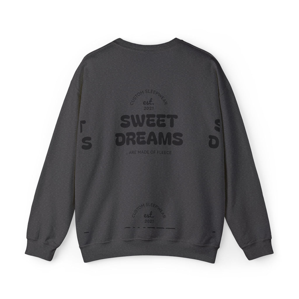 Sweet Dreams Crewneck Sweatshirt — Cozy Back Print Sleepwear Pullover