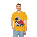 Koi Yin-Yang Wave T-Shirt — Japanese Wave & Red Sun Graphic Tee