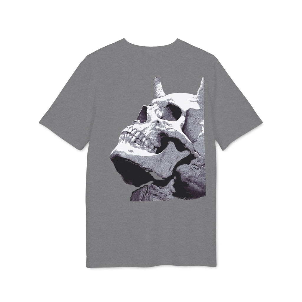 Skull Demon Graphic T-Shirt — Edgy Gothic Crew Tee for Creators