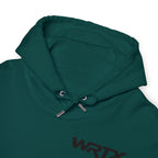 WRTX Graffiti Logo Hoodie — White Streetwear Pullover with Back Graphic