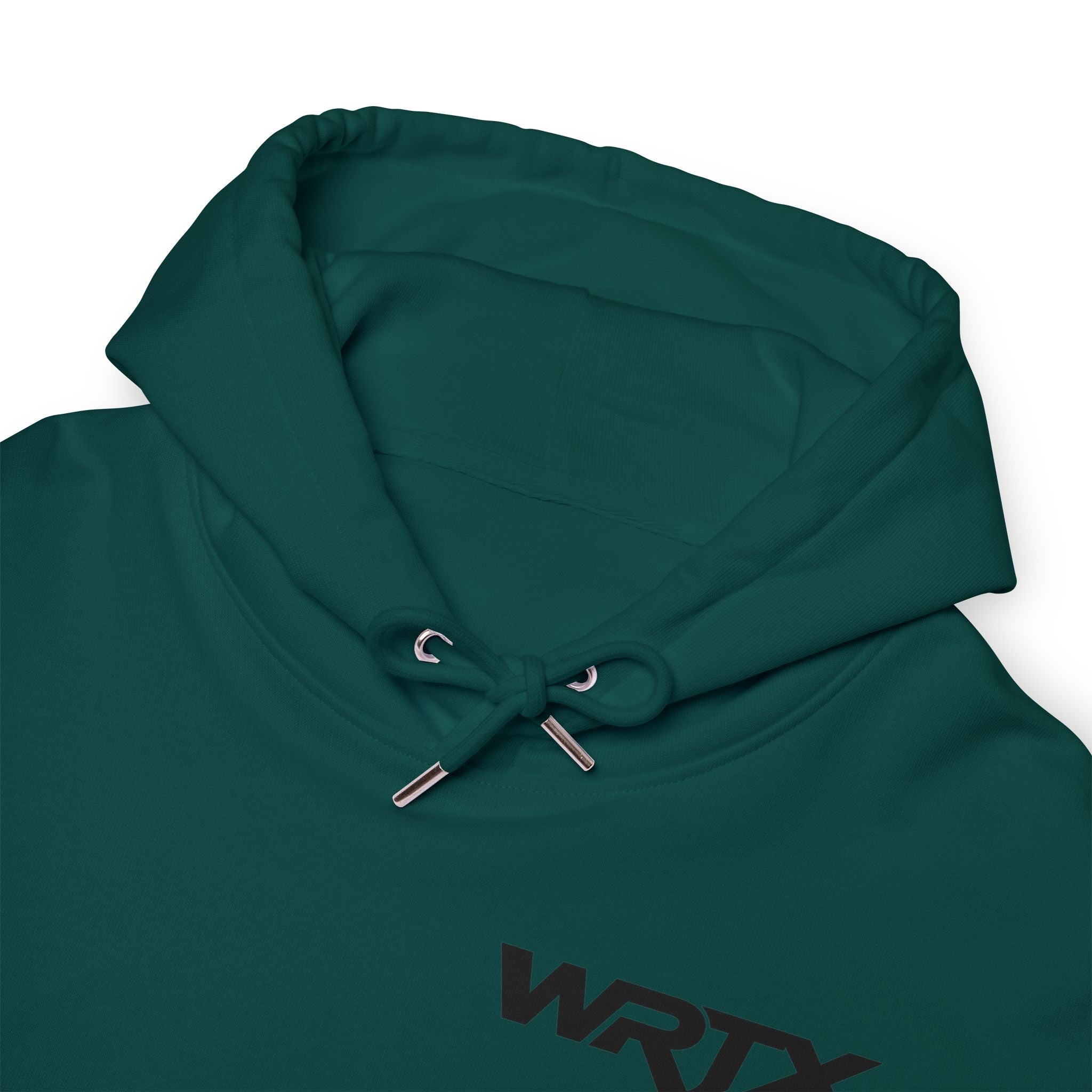 WRTX Graffiti Logo Hoodie — White Streetwear Pullover with Back Graphic