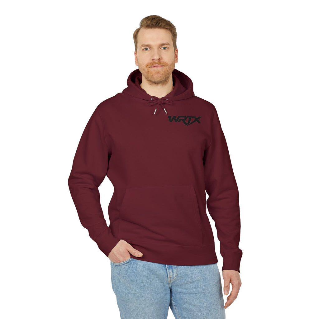 WRTX Graffiti Logo Hoodie — White Streetwear Pullover with Back Graphic