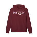 WRTX Logo Hoodie — Floral Front & Neon Samurai Graphic Back Streetwear