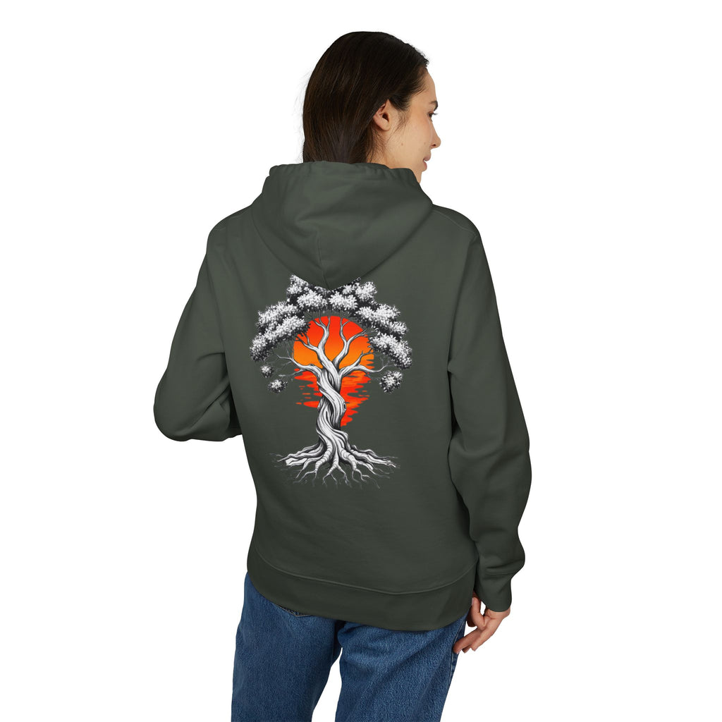 Bonsai Sunset Hoodie — Tree of Life Graphic Pullover