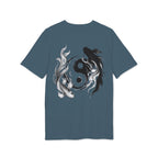Koi Yin-Yang Wave T-Shirt — Japanese Wave & Red Sun Graphic Tee