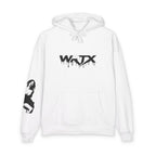 Abstract Drip Logo Hoodie — WNTX Graphic Back Portrait Streetwear
