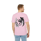 Koi Yin-Yang Wave T-Shirt — Japanese Wave & Red Sun Graphic Tee