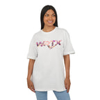 Floral WRX Tee — Oversized White Graphic T‑Shirt with Bouquet Back Print