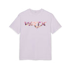 Floral WRX Tee — Oversized White Graphic T‑Shirt with Bouquet Back Print
