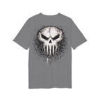 Skull Splatter Tee — Grunge Punisher-Style Graphic T-Shirt