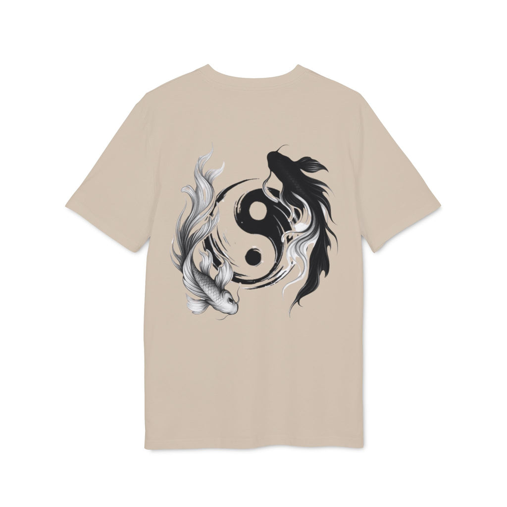 Koi Yin-Yang Wave T-Shirt — Japanese Wave & Red Sun Graphic Tee