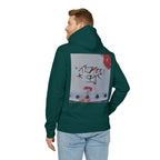 WRTX Graffiti Logo Hoodie — White Streetwear Pullover with Back Graphic