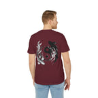 Koi Yin-Yang Wave T-Shirt — Japanese Wave & Red Sun Graphic Tee