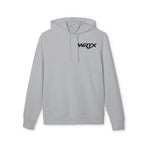 WRTX Graffiti Logo Hoodie — White Streetwear Pullover with Back Graphic