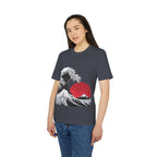Koi Yin-Yang Wave T-Shirt — Japanese Wave & Red Sun Graphic Tee