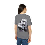 Skull Demon Graphic T-Shirt — Edgy Gothic Crew Tee for Creators