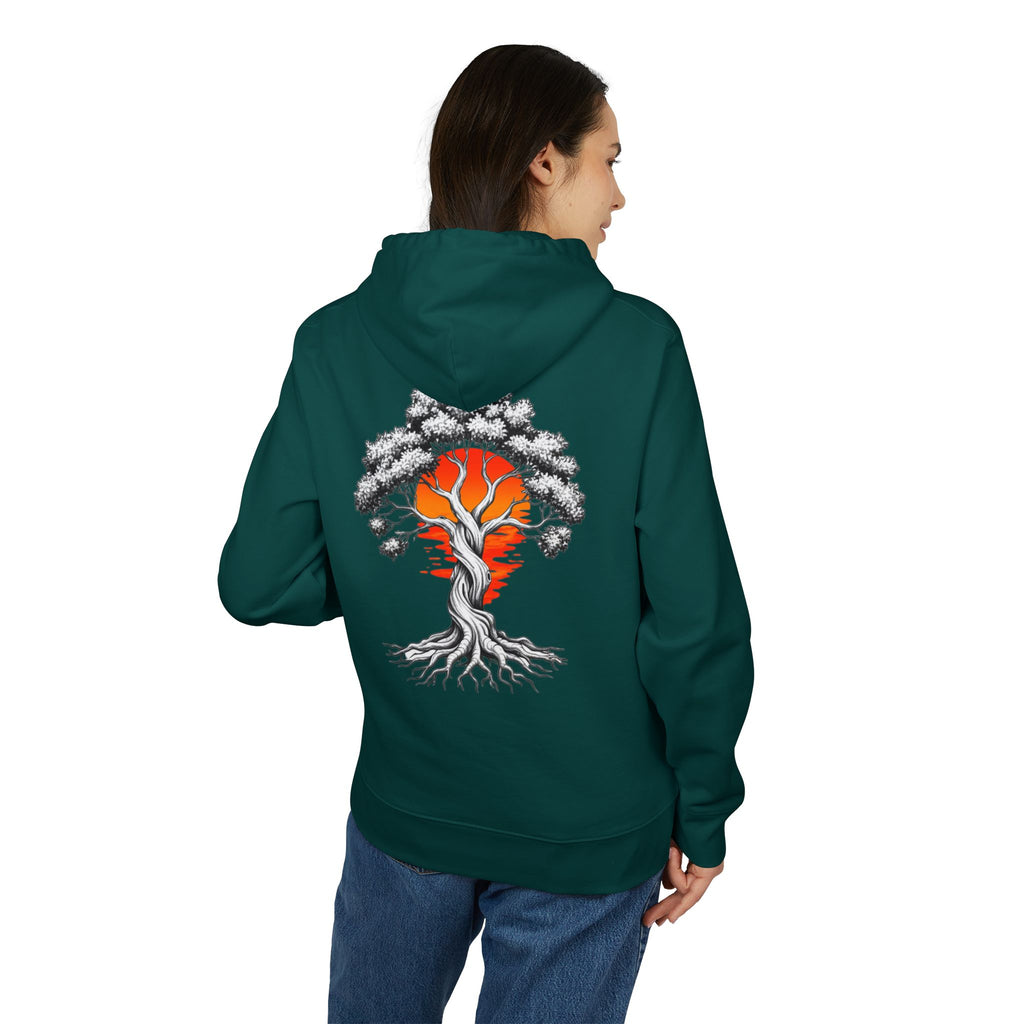 Bonsai Sunset Hoodie — Tree of Life Graphic Pullover