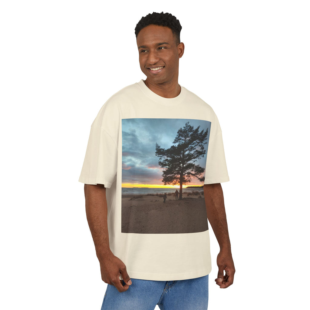 Sunset Pine Beach Tee — Scenic Nature Photo T‑Shirt with WRX Back Logo