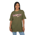 Floral WRX Tee — Oversized White Graphic T‑Shirt with Bouquet Back Print