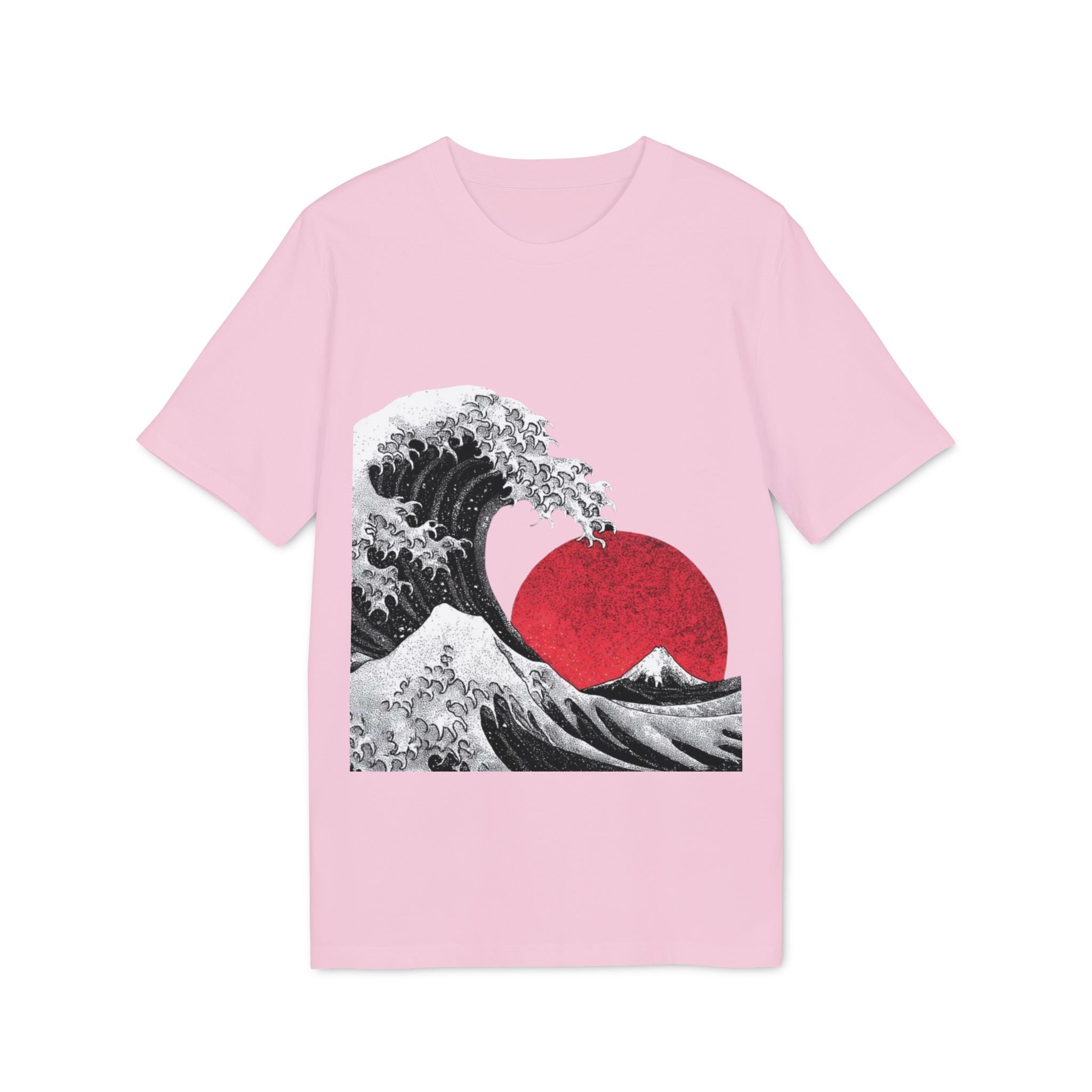Koi Yin-Yang Wave T-Shirt — Japanese Wave & Red Sun Graphic Tee