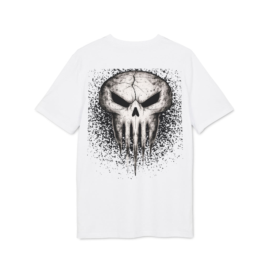Skull Splatter Tee — Grunge Punisher-Style Graphic T-Shirt