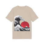 Koi Yin-Yang Wave T-Shirt — Japanese Wave & Red Sun Graphic Tee