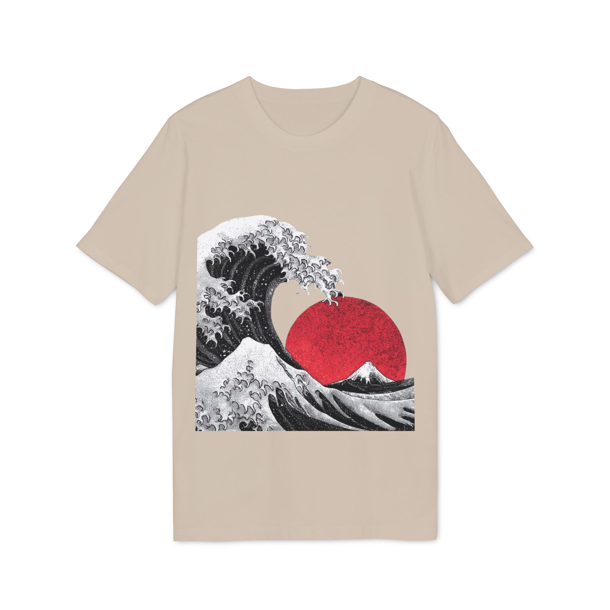 Koi Yin-Yang Wave T-Shirt — Japanese Wave & Red Sun Graphic Tee