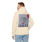 WRTX Graffiti Logo Hoodie — White Streetwear Pullover with Back Graphic