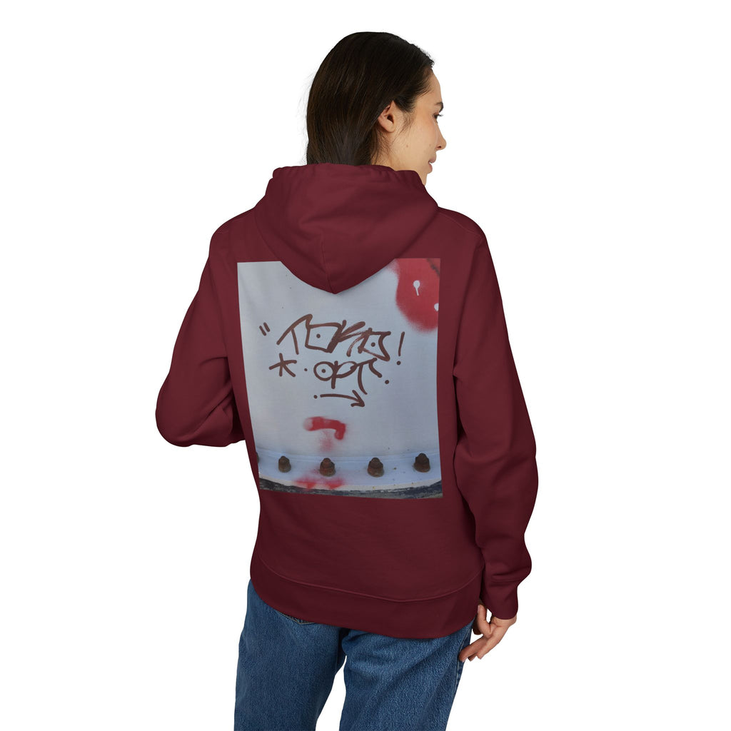 WRTX Graffiti Logo Hoodie — White Streetwear Pullover with Back Graphic