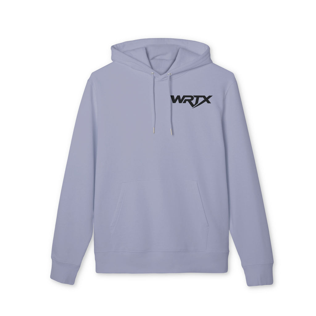 WRTX Graffiti Logo Hoodie — White Streetwear Pullover with Back Graphic