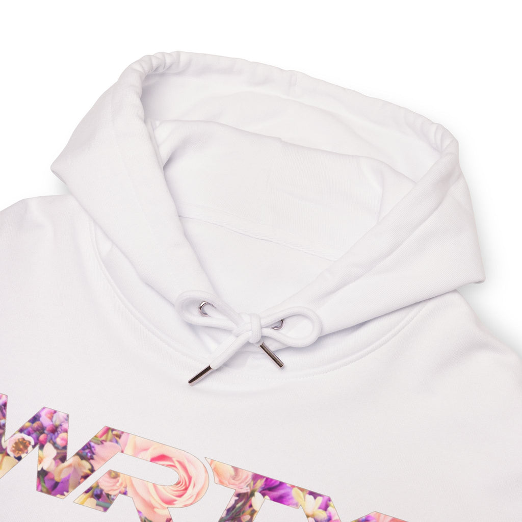 WRTX Logo Hoodie — Floral Front & Neon Samurai Graphic Back Streetwear
