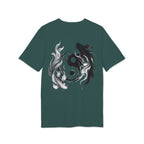 Koi Yin-Yang Wave T-Shirt — Japanese Wave & Red Sun Graphic Tee