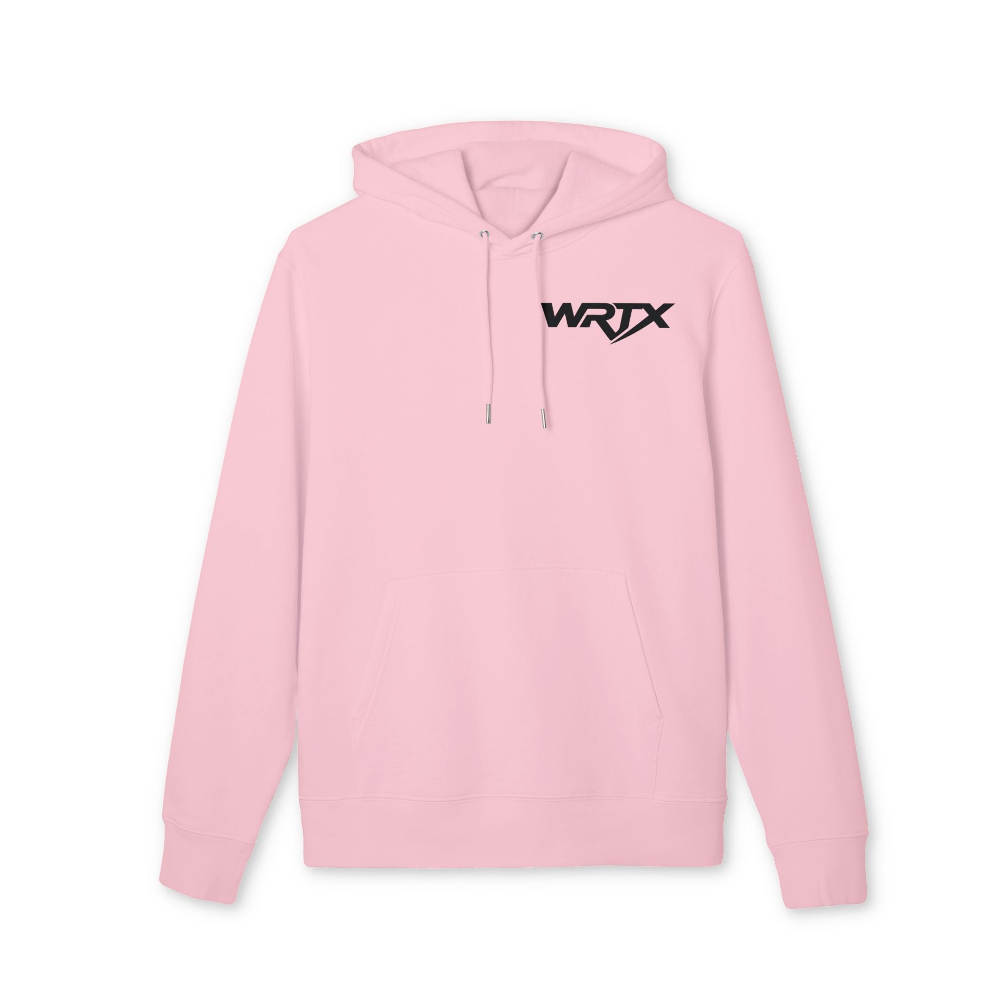 WRTX Graffiti Logo Hoodie — White Streetwear Pullover with Back Graphic