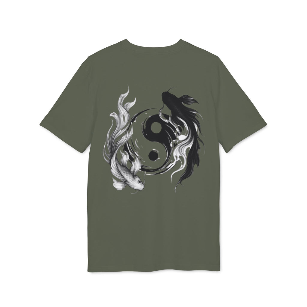 Koi Yin-Yang Wave T-Shirt — Japanese Wave & Red Sun Graphic Tee