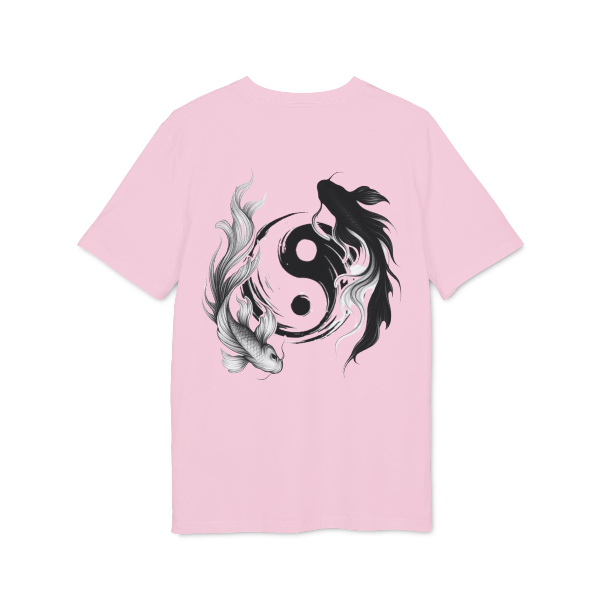 Koi Yin-Yang Wave T-Shirt — Japanese Wave & Red Sun Graphic Tee