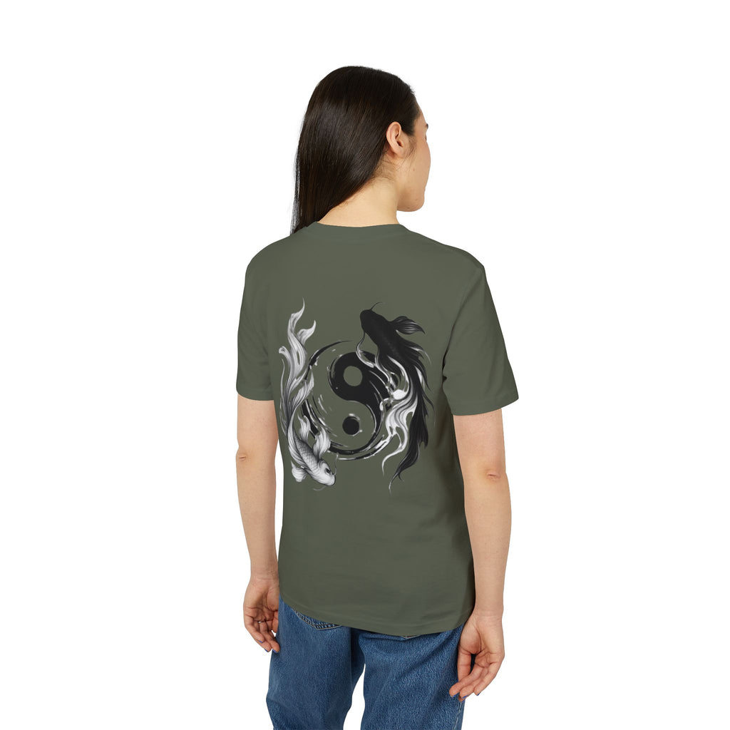 Koi Yin-Yang Wave T-Shirt — Japanese Wave & Red Sun Graphic Tee