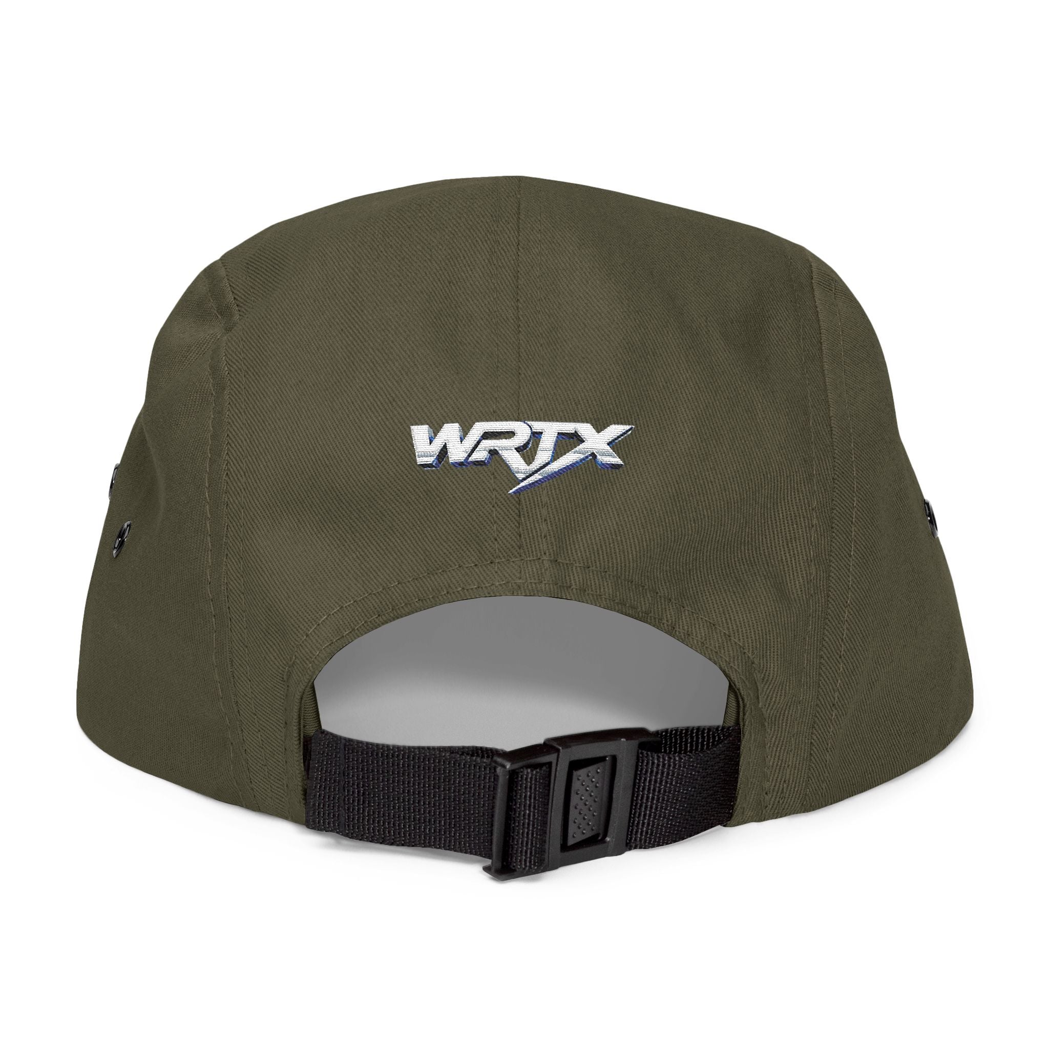 WRX Logo Embroidered 5-Panel Cap — Retro Rally Streetwear