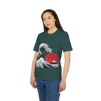 Koi Yin-Yang Wave T-Shirt — Japanese Wave & Red Sun Graphic Tee