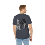 Koi Yin-Yang Wave T-Shirt — Japanese Wave & Red Sun Graphic Tee