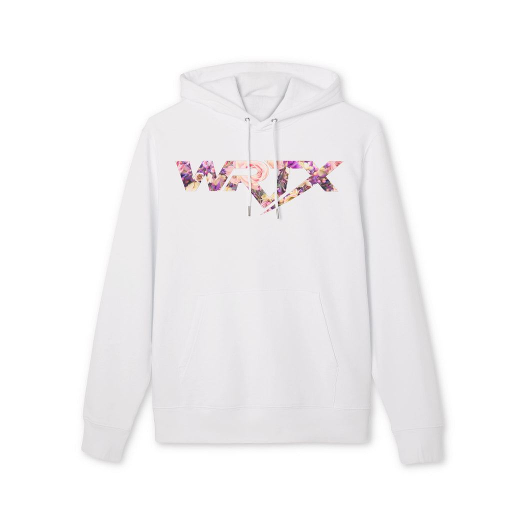 WRTX Logo Hoodie — Floral Front & Neon Samurai Graphic Back Streetwear