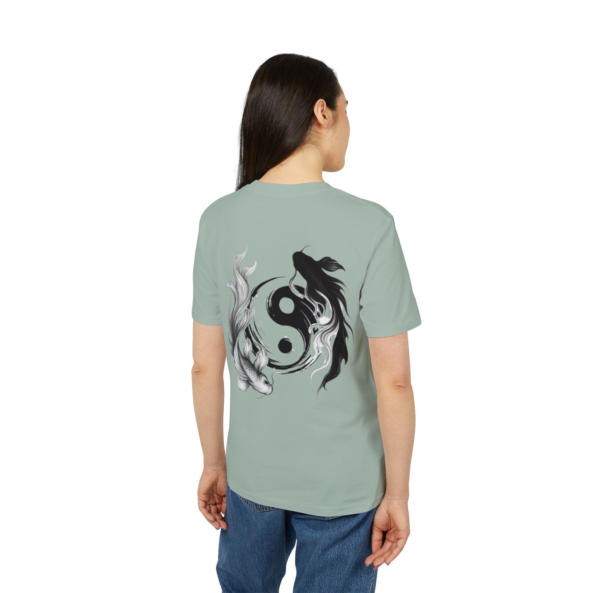 Koi Yin-Yang Wave T-Shirt — Japanese Wave & Red Sun Graphic Tee