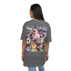 Floral WRX Tee — Oversized White Graphic T‑Shirt with Bouquet Back Print
