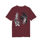 Koi Yin-Yang Wave T-Shirt — Japanese Wave & Red Sun Graphic Tee