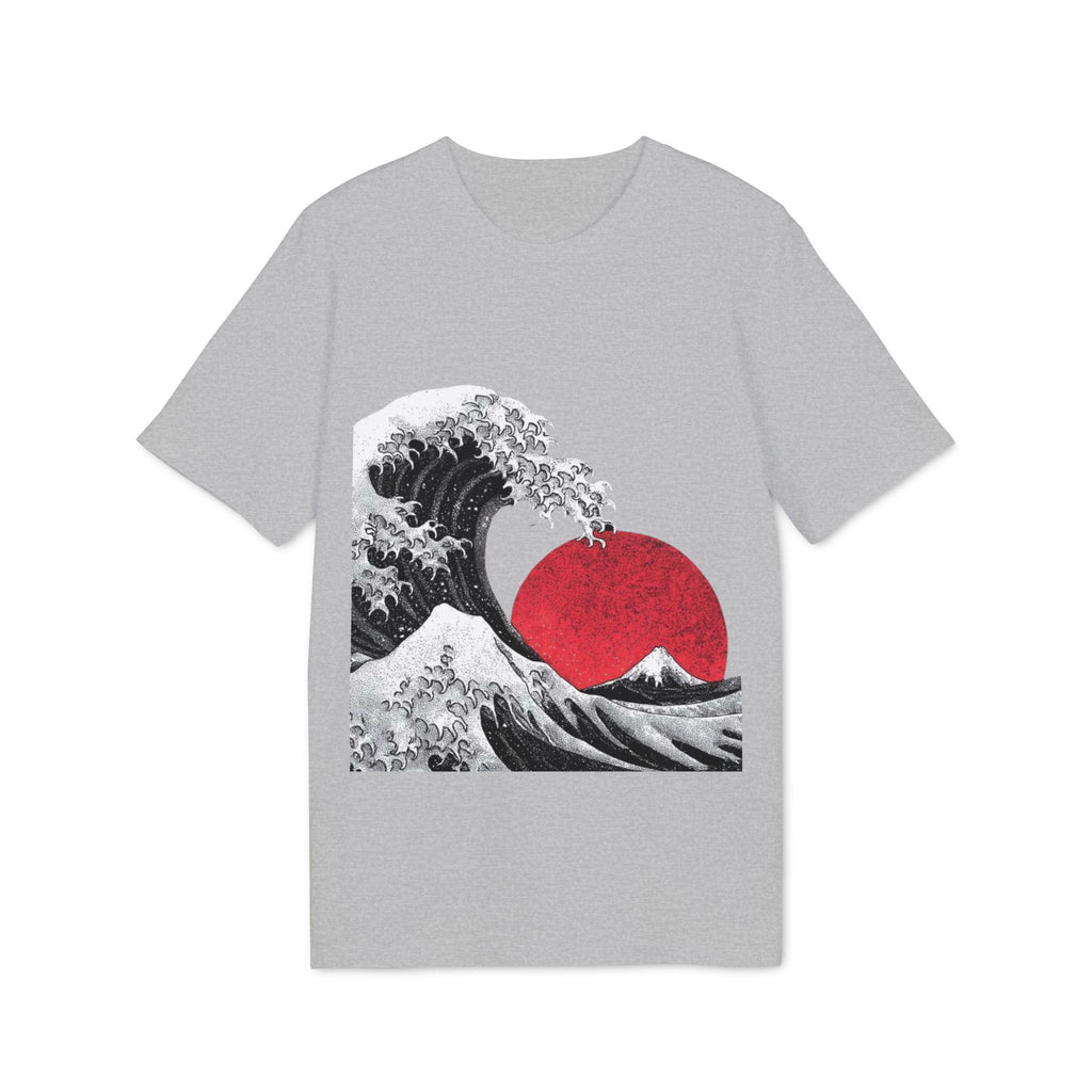 Koi Yin-Yang Wave T-Shirt — Japanese Wave & Red Sun Graphic Tee