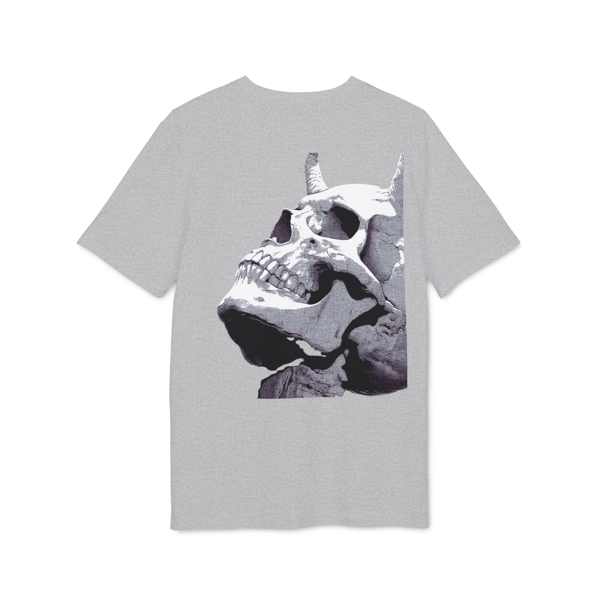 Skull Demon Graphic T-Shirt — Edgy Gothic Crew Tee for Creators