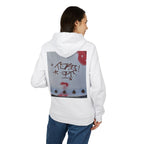 WRTX Graffiti Logo Hoodie — White Streetwear Pullover with Back Graphic