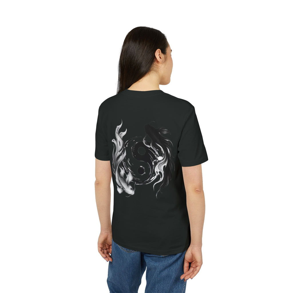 Koi Yin-Yang Wave T-Shirt — Japanese Wave & Red Sun Graphic Tee