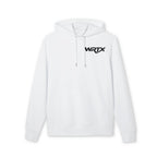 WRTX Graffiti Logo Hoodie — White Streetwear Pullover with Back Graphic