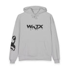 Abstract Drip Logo Hoodie — WNTX Graphic Back Portrait Streetwear